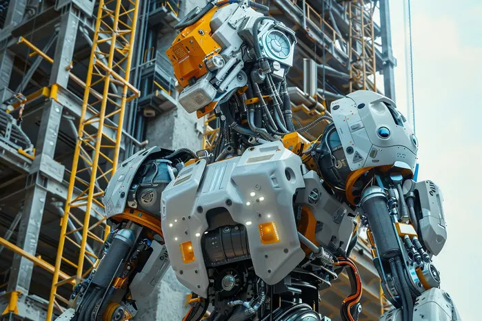 Anaheim Electronics' prototype mobile suit on display