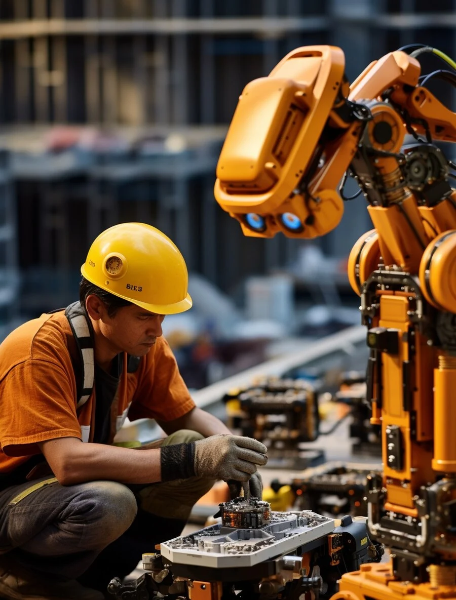 Anaheim Electronics worker repairing machinery
